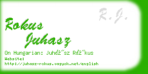 rokus juhasz business card